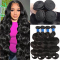 StariaHair 10-30 Inch Body Wave Brazilian Virgin Hair Bundles #1B