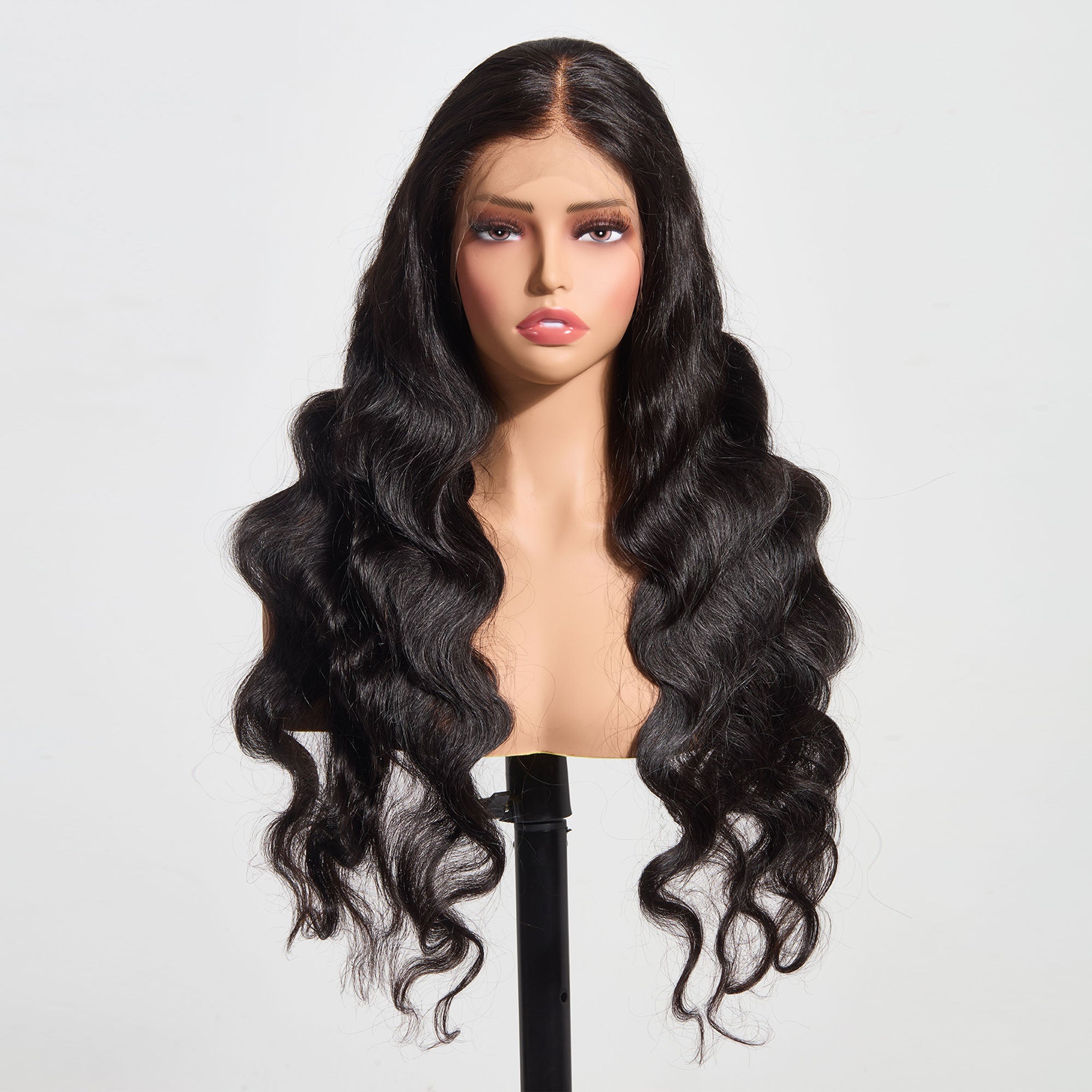 StariaHair 13"x4" HD Lace 180% Frontal Wig Body Wave #1B