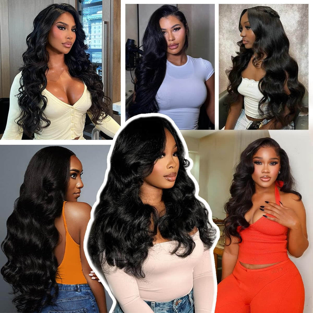 StariaHair 14-30 Inch Body Wave Vietnam Raw Hair Bundles #1B
