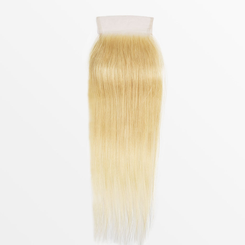 StariaHair 12-20 Inch #613 Blonde 5"x5" Straight Transparent Lace Closure
