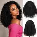 StariaHair 10A 180% Average Size Half Wig Kinky Curly Natural Black