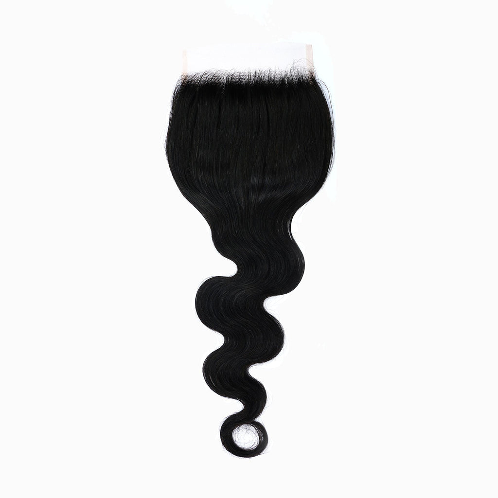 StariaHair 14-20 Inch HD Lace Closure Body Wave 4"x4" #1B