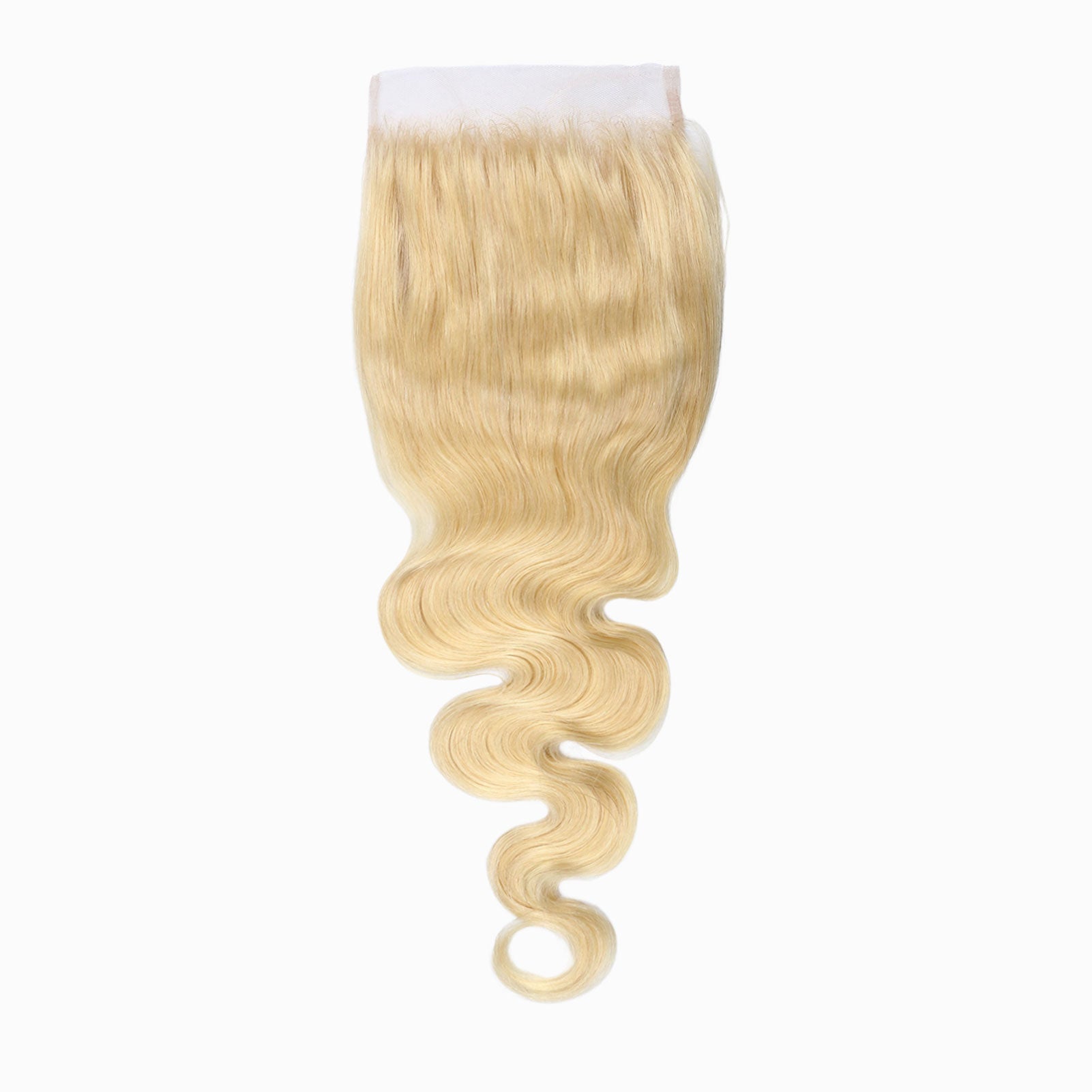 StariaHair 12-20 Inch #613 Blonde 5"x5" Body Wave Transparent Lace Closure