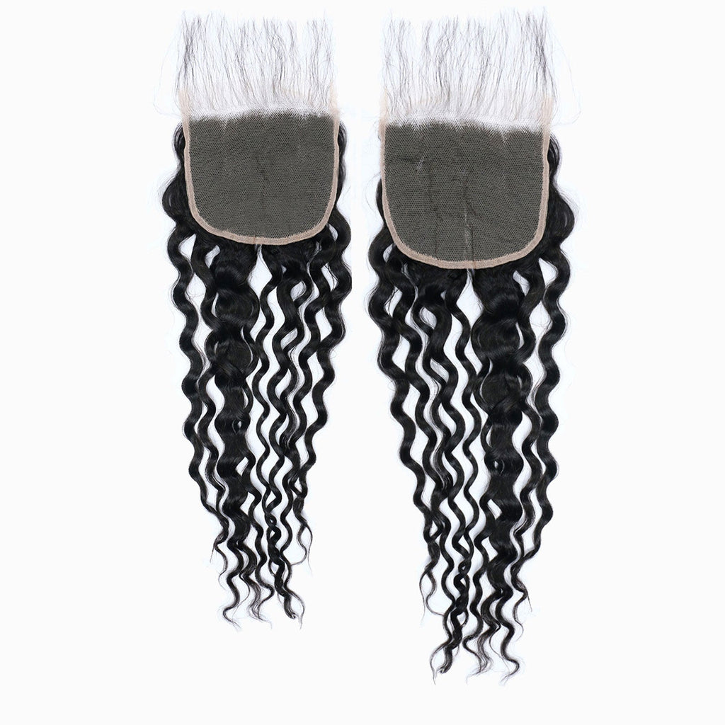 StariaHair 12-20 Inch 5"x5" Transparent Lace Closure Water Wave #1B