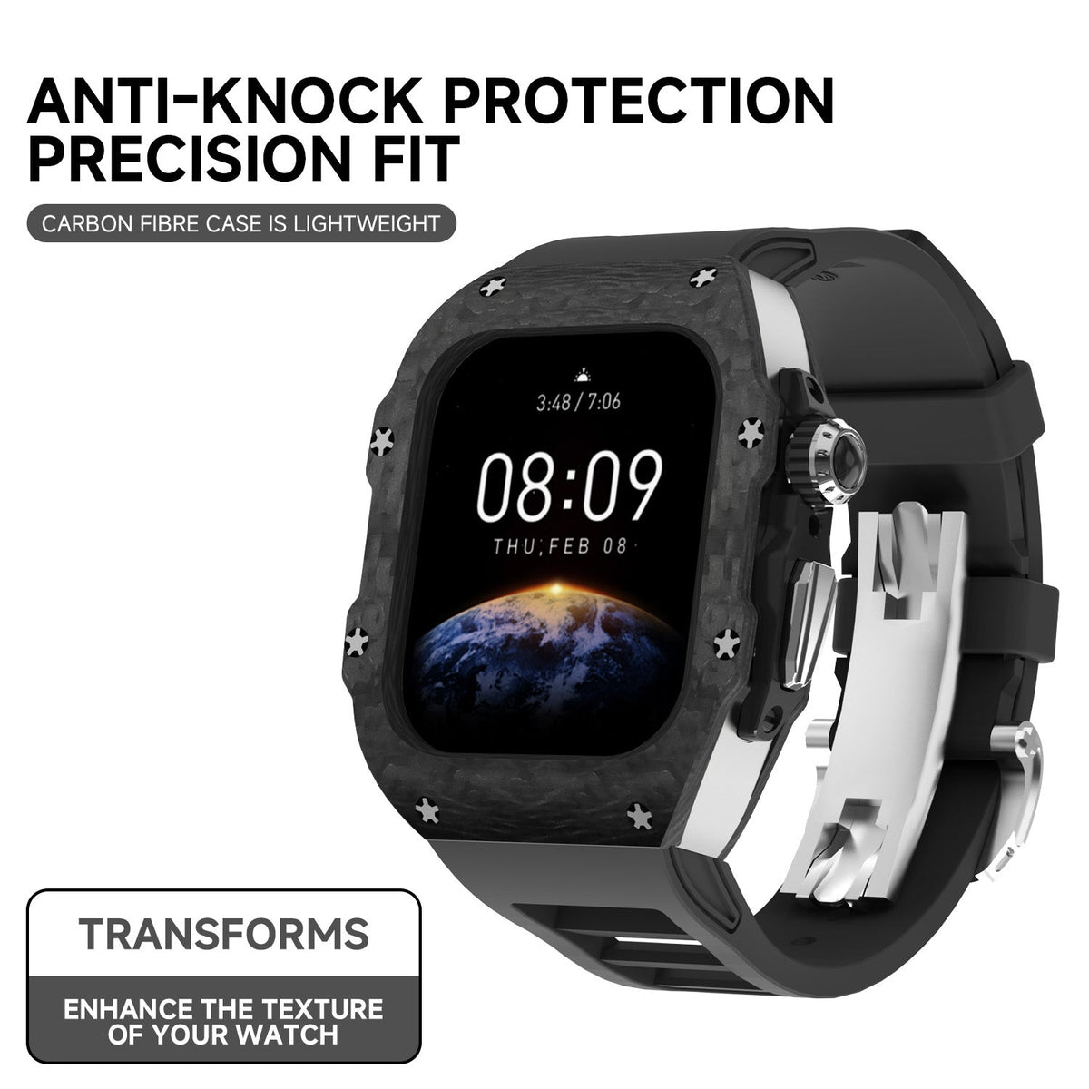 Luxury Mod Kit for Apple Watch 10/11 (42/46mm) - Rose Gold Edition