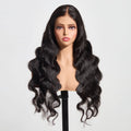 StariaHair 13"x4" Body Wave 150% Transparent Lace Frontal Wig #1B