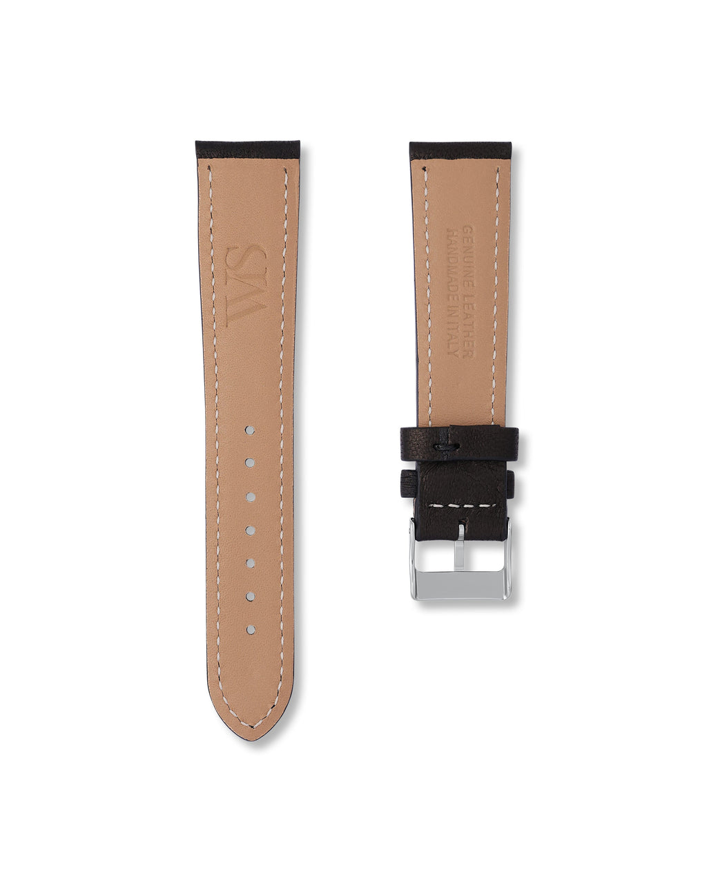 Tuxedo Black Italian Calf Leather Watch Strap 20mm