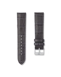 Charcoal Grey Alligator Leather Watch Strap 20mm