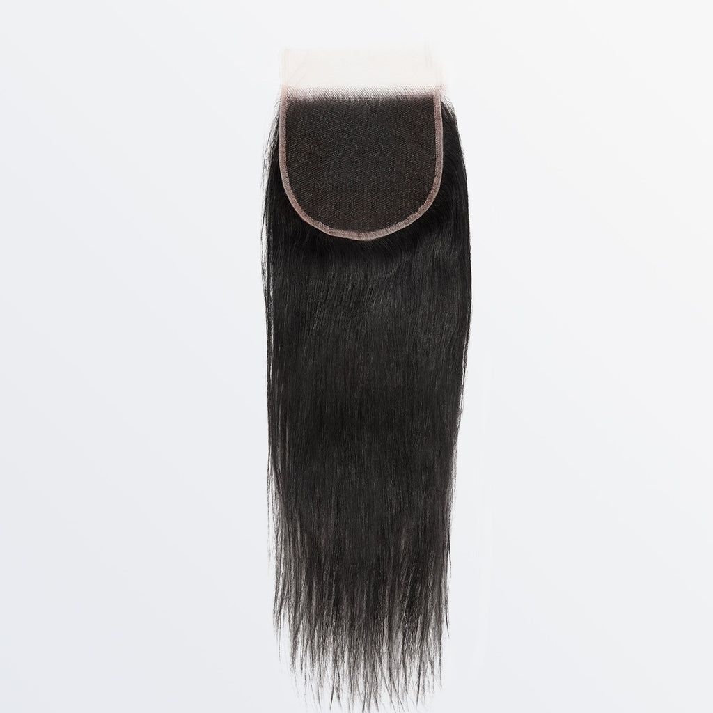 StariaHair 10-20 Inch 5"x5" Transparent Lace Closure Straight #1B