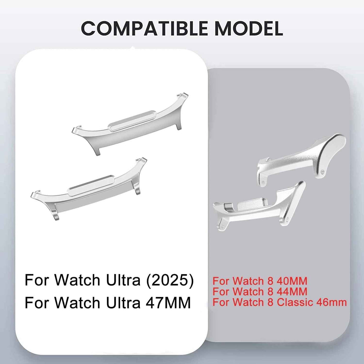 Titanium Samsung Galaxy Watch 8 & 7 Watch Band I 40MM, 44MM, 46MM, 47MM