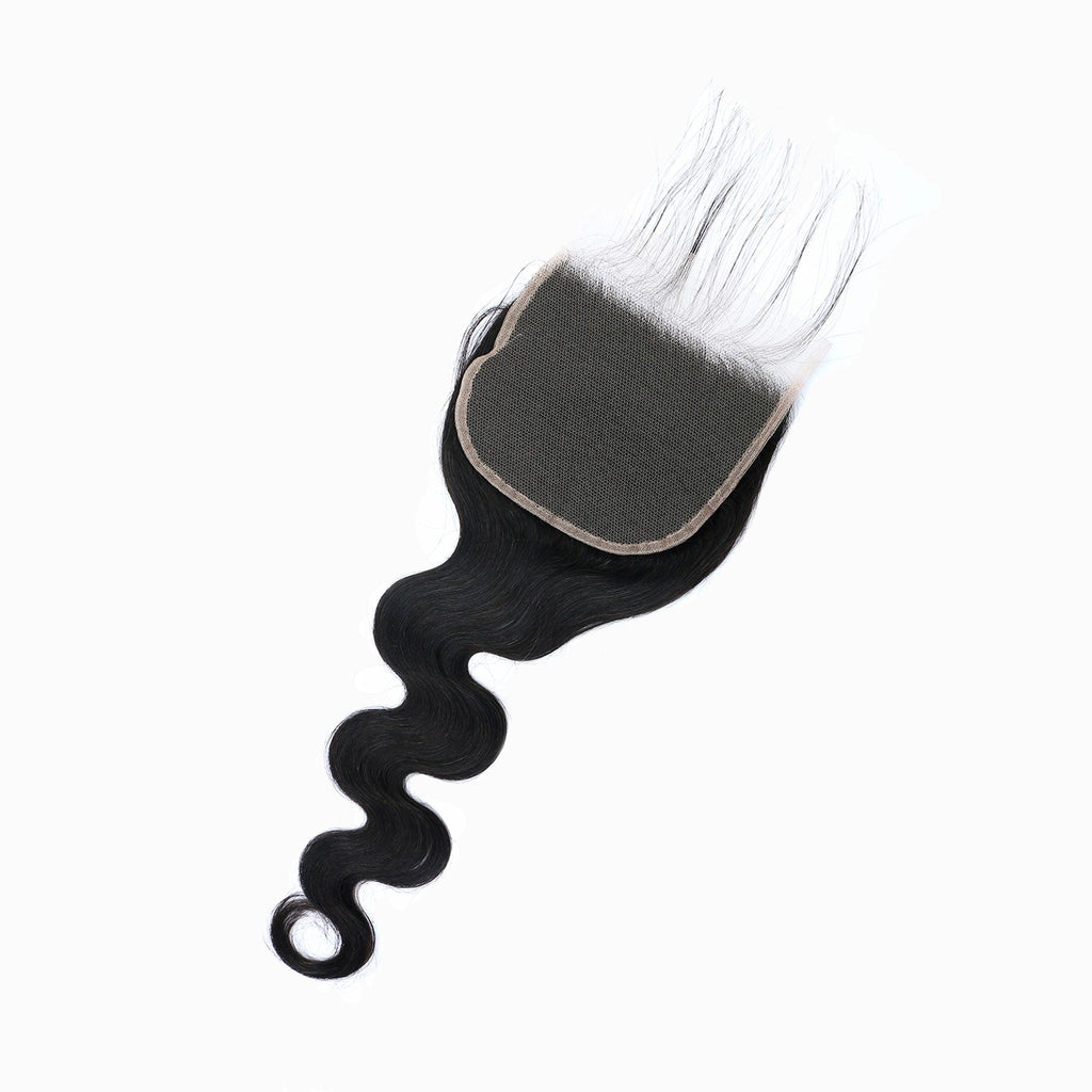 StariaHair 14-20 Inch HD Lace Closure Body Wave 4"x4" #1B