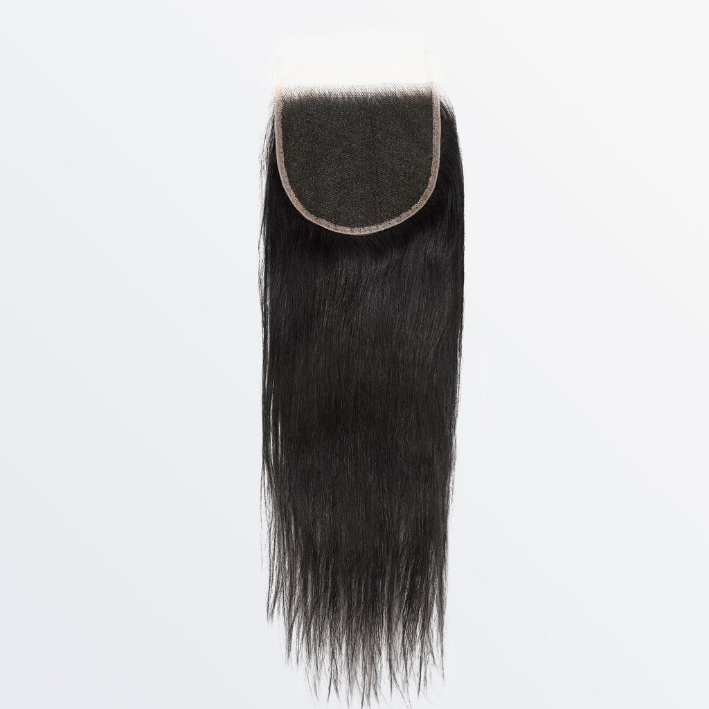 StariaHair  14-20 Inch 4"x4" HD Lace Closure Straight #1B