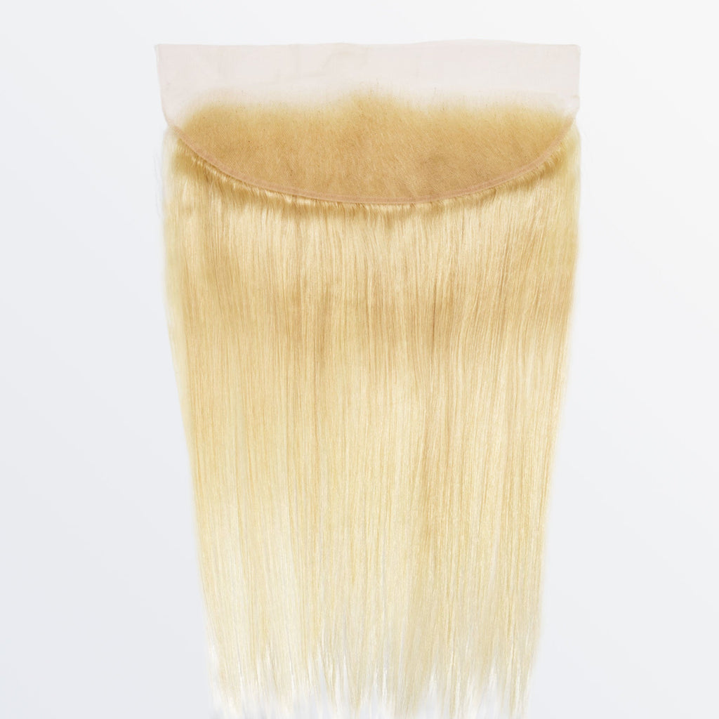 StariaHair 14-20 Inch 13"x4" #613 Blonde Straight Transparent Lace Frontal