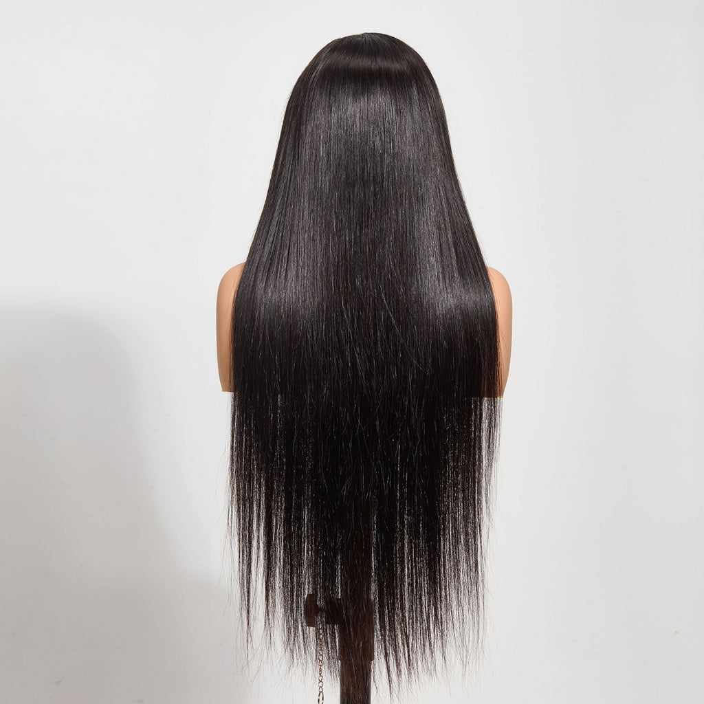 StariaHair 13"x4" HD Lace Straight 180% Frontal Wig #1B