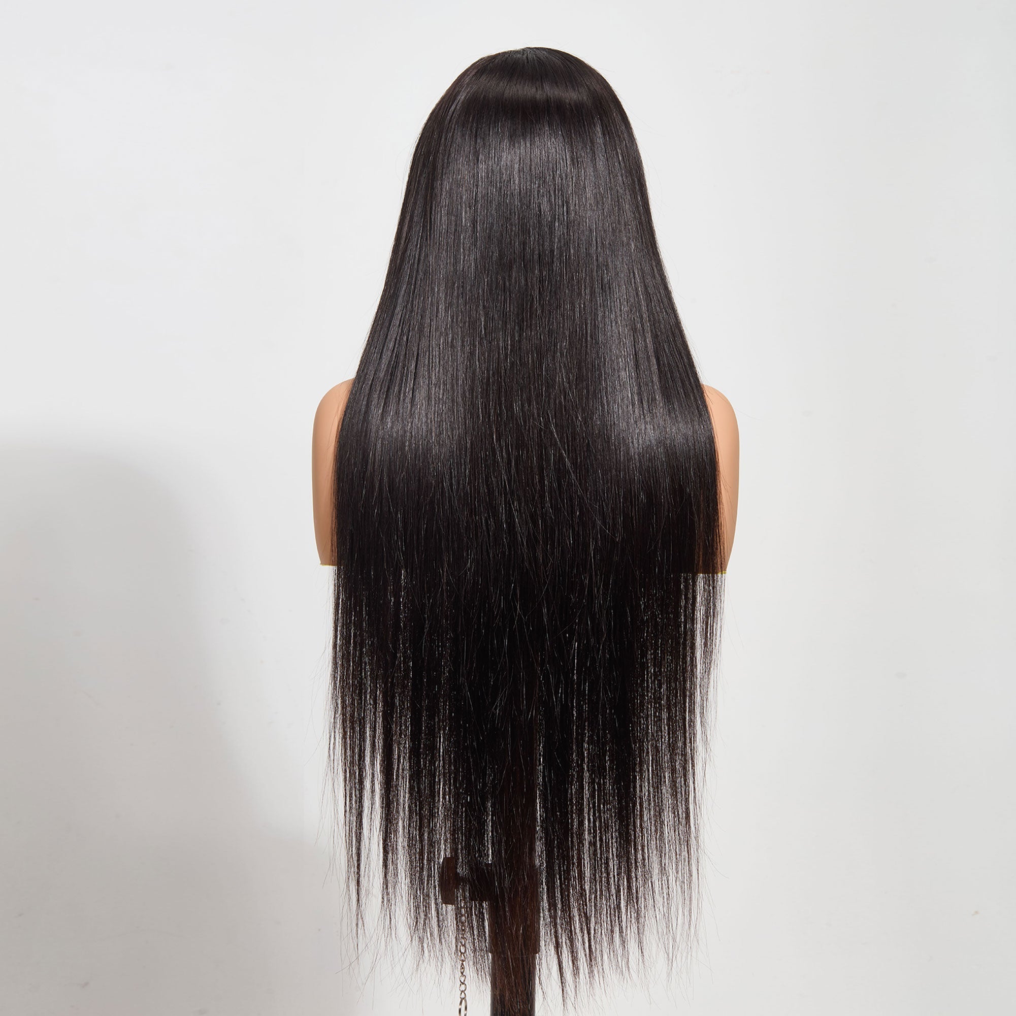 StariaHair 13"x4" Straight 200% Transparent Lace Frontal Wig #1B