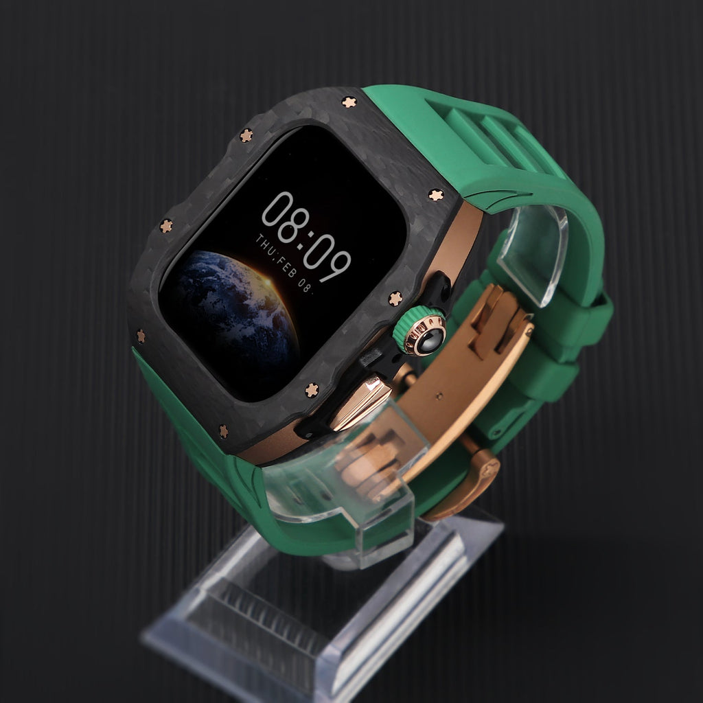 Luxury Mod Kit for Apple Watch 10/11 (42/46mm) - Rose Gold Edition