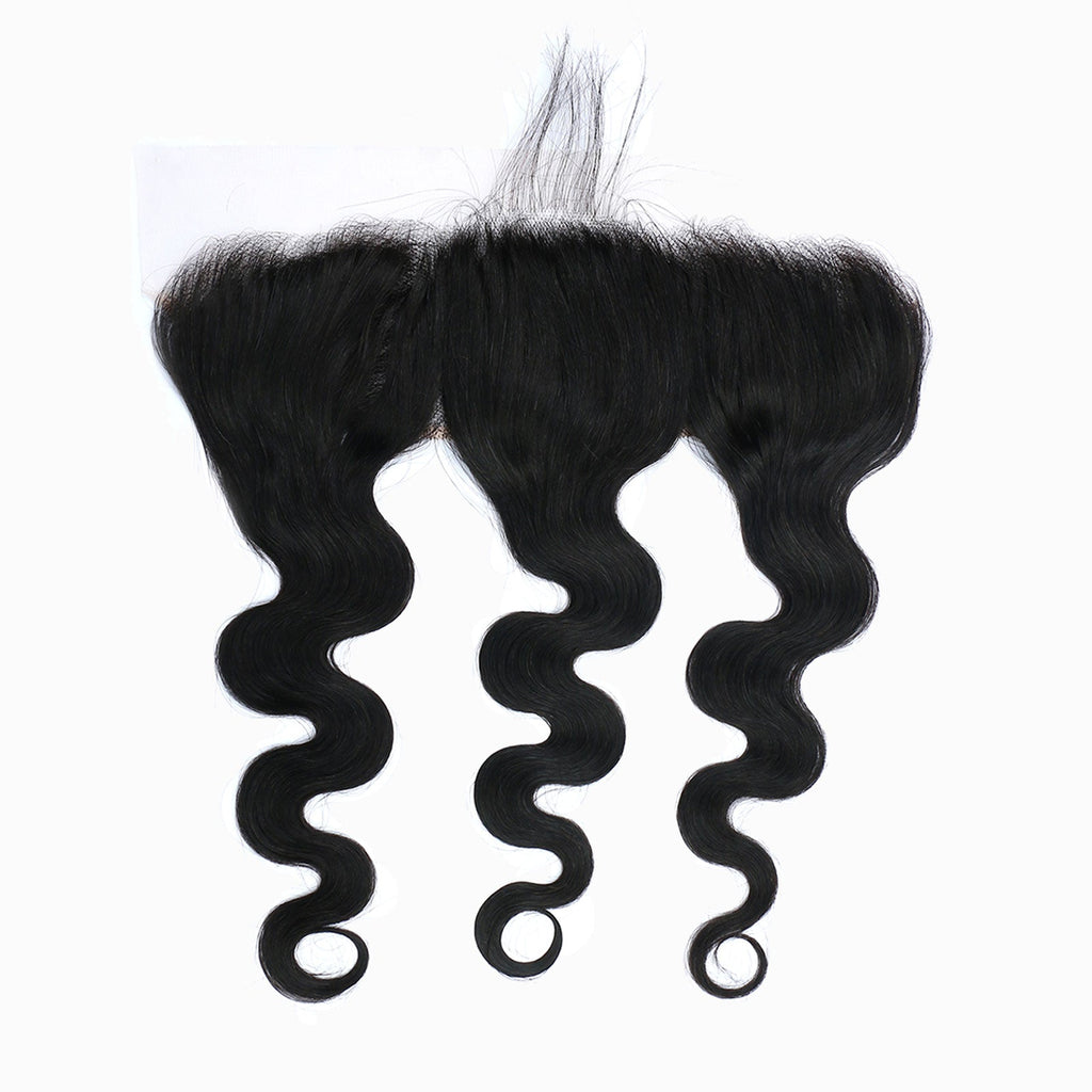 StariaHair 12-20 Inch 13"x6" Body Wave HD Lace Frontal #1B