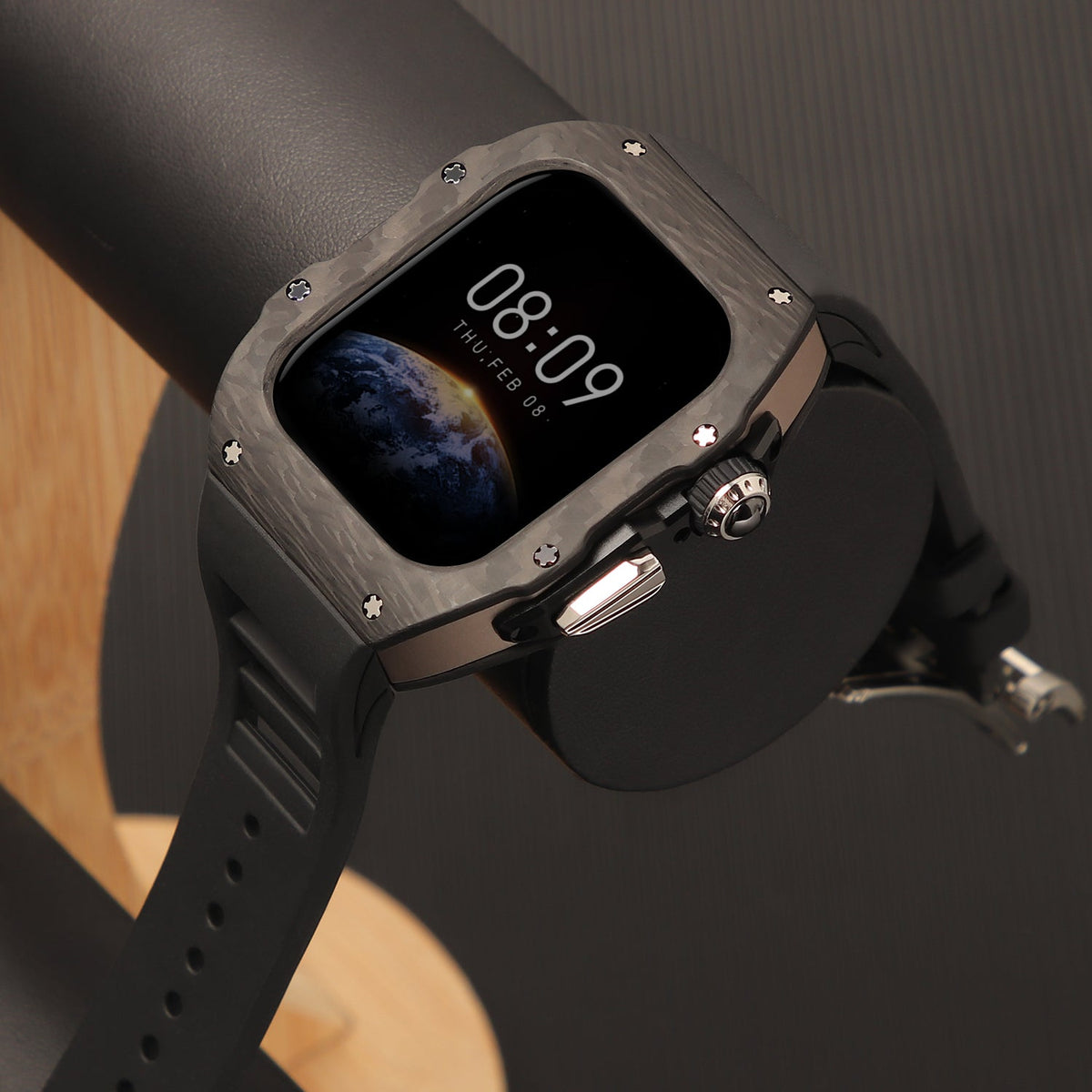 Luxury Mod Kit for Apple Watch 10/11 (42/46mm) - Rose Gold Edition