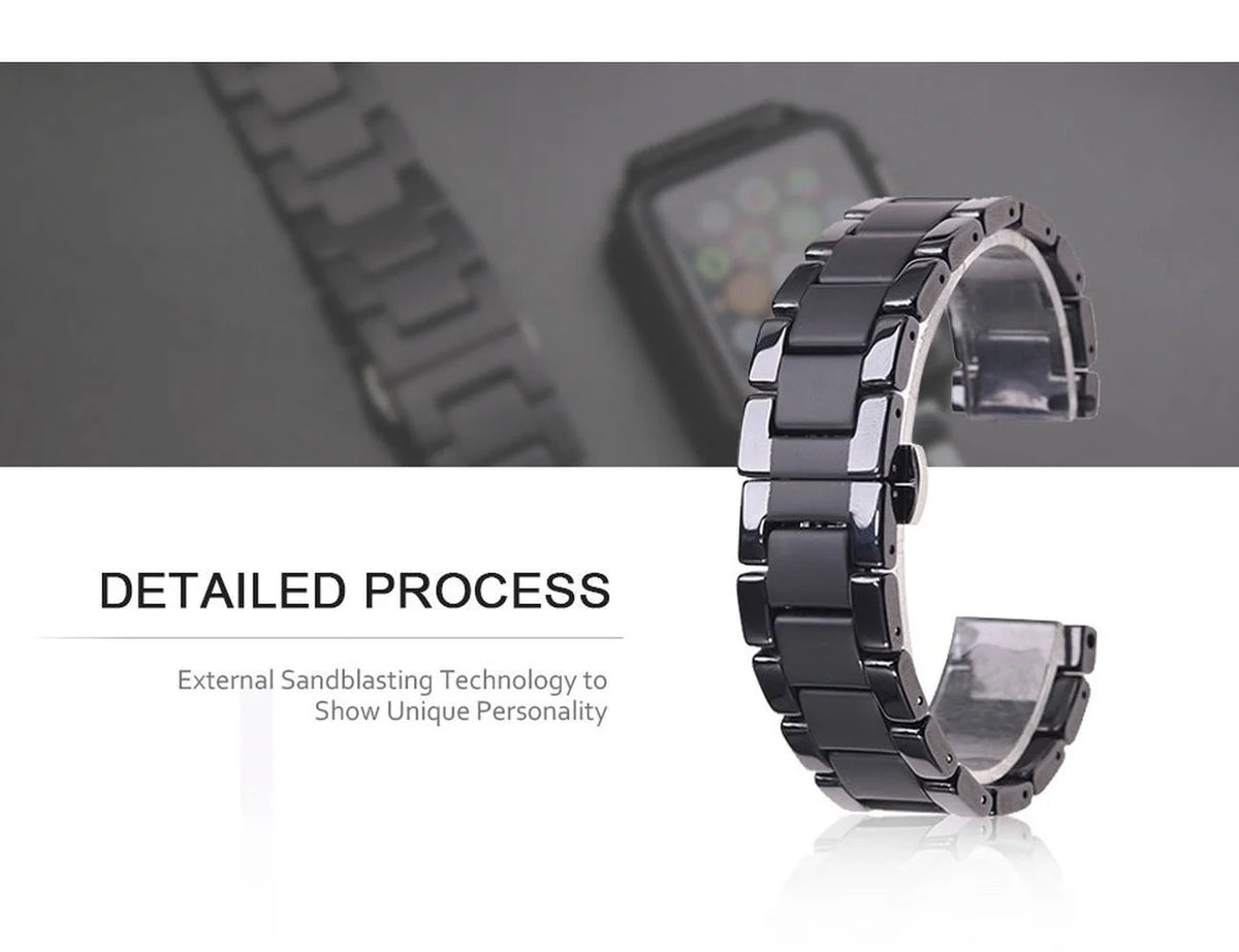 Ceramic Apple Watch Band Series 11/10/9/8/7/6/5/4/ SE / Ultra 1/2/3