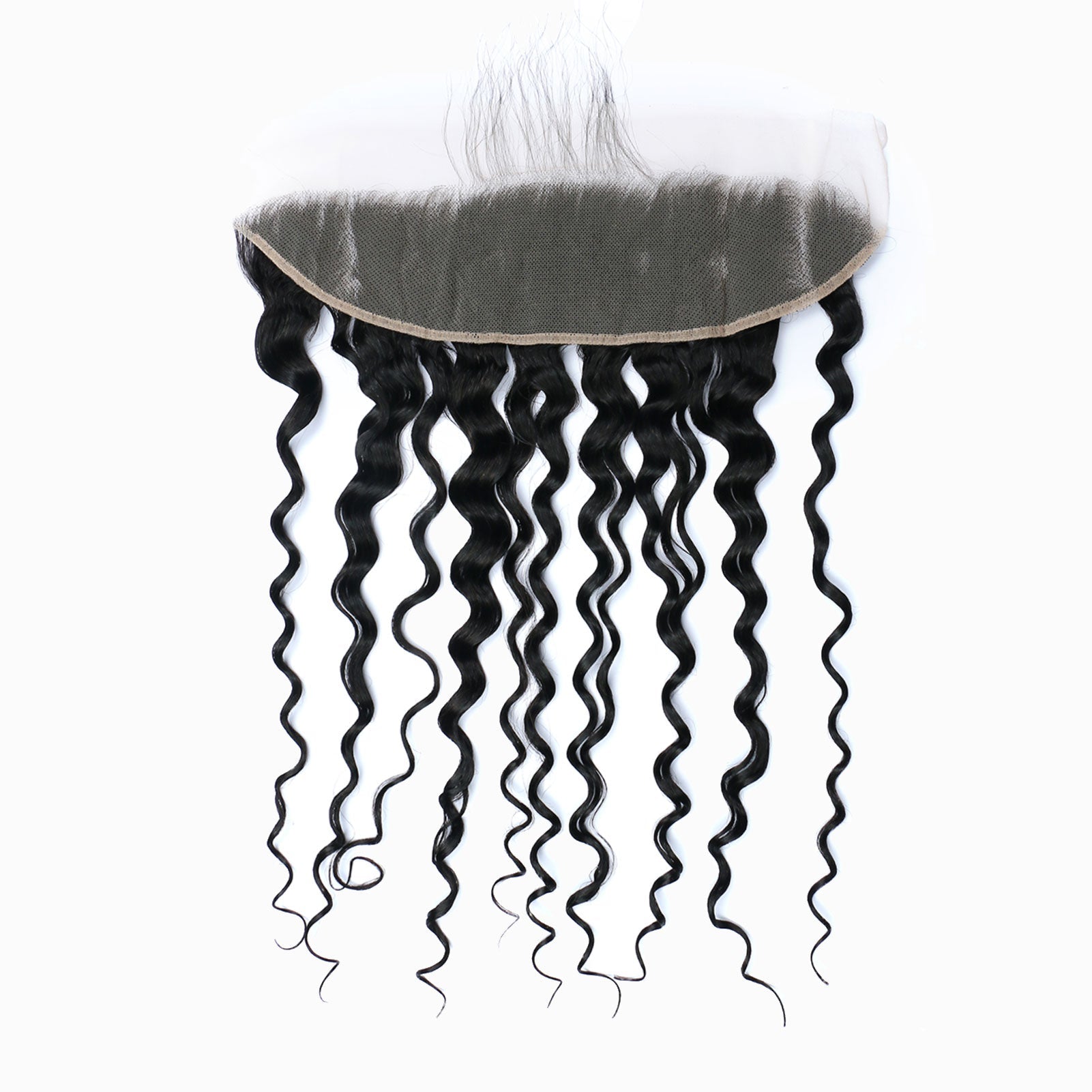StariaHair 14-20 Inch 13"x4" Water Wave Transparent Lace Frontal #1B