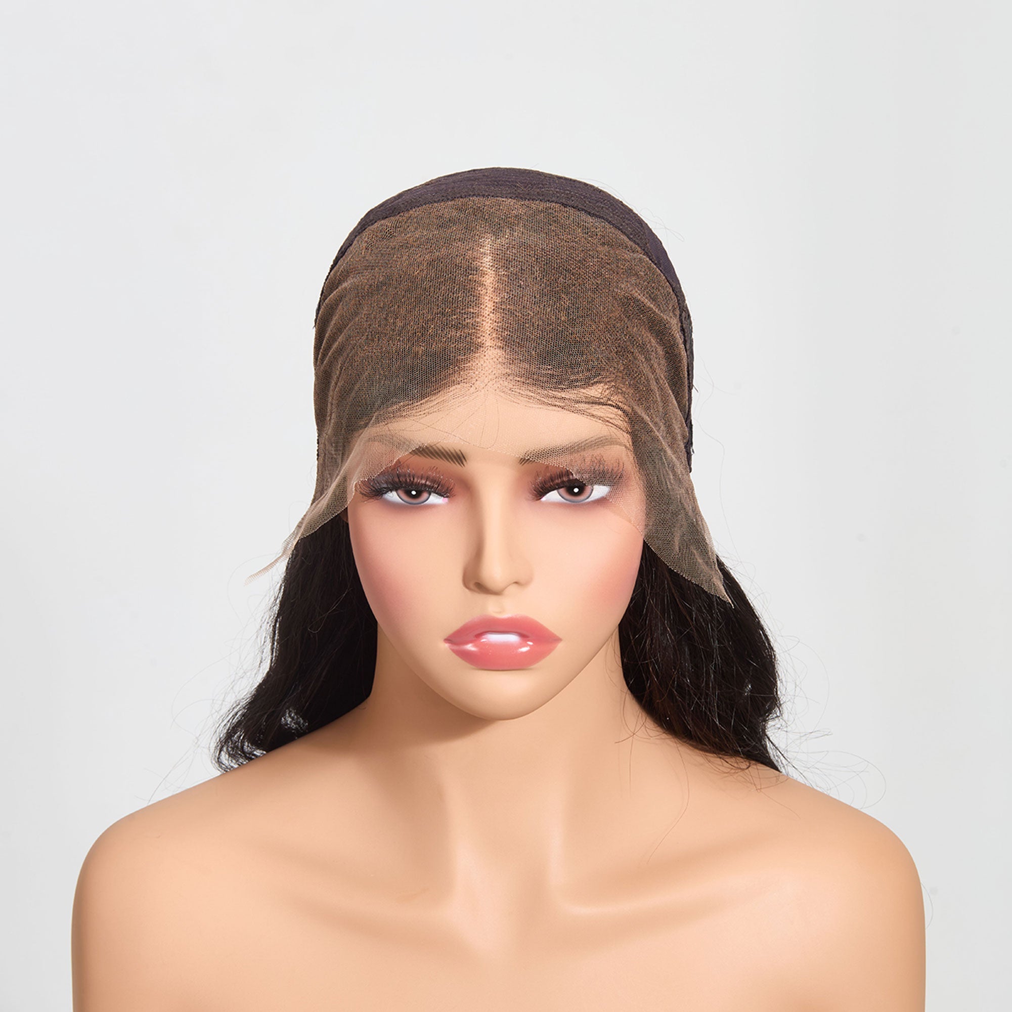 StariaHair 13"x4" Body Wave 200% Transparent Lace Frontal Wig #1B