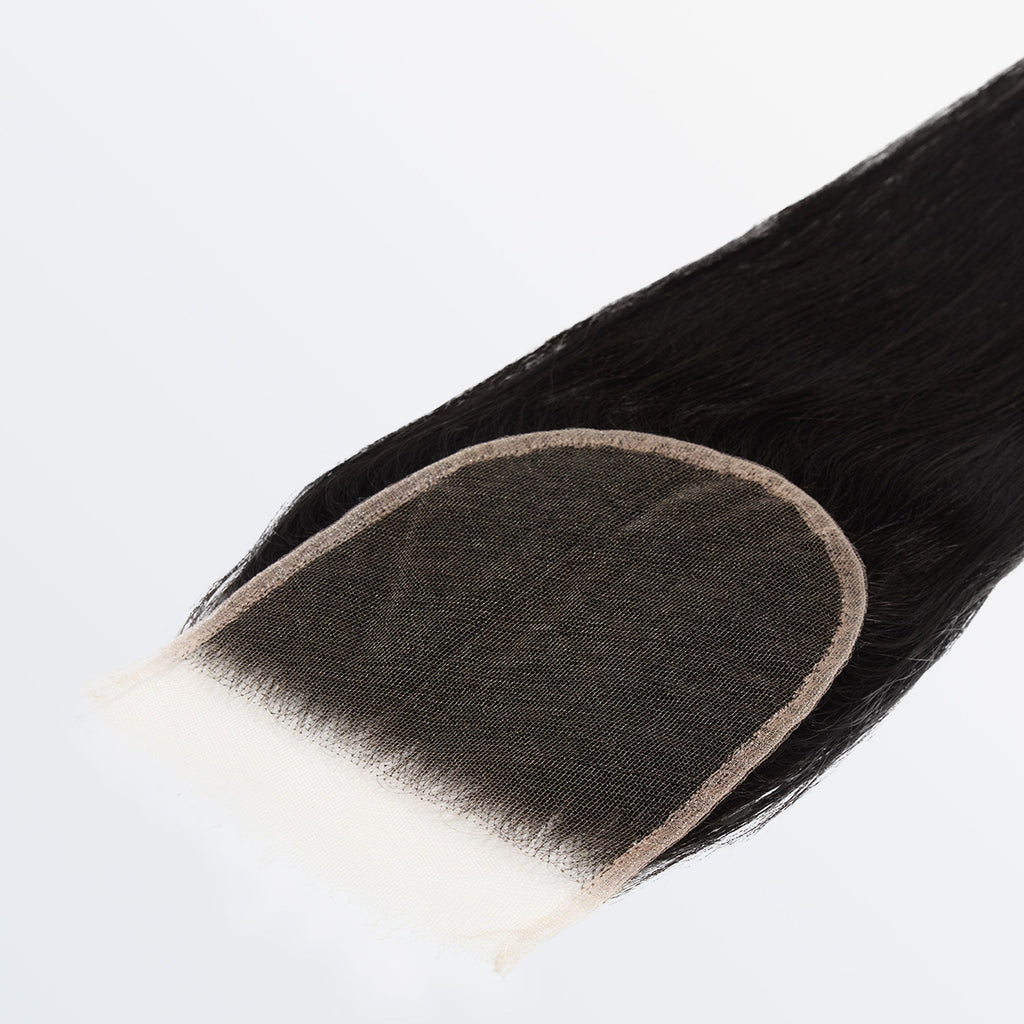 StariaHair  14-20 Inch 4"x4" HD Lace Closure Straight #1B