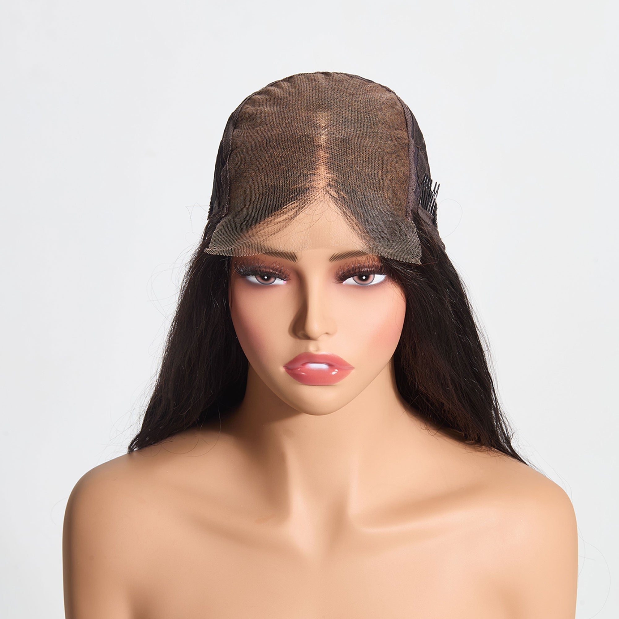 StariaHair 5"x5" Body Wave Transparent Glueless Lace Closure Wig #1B