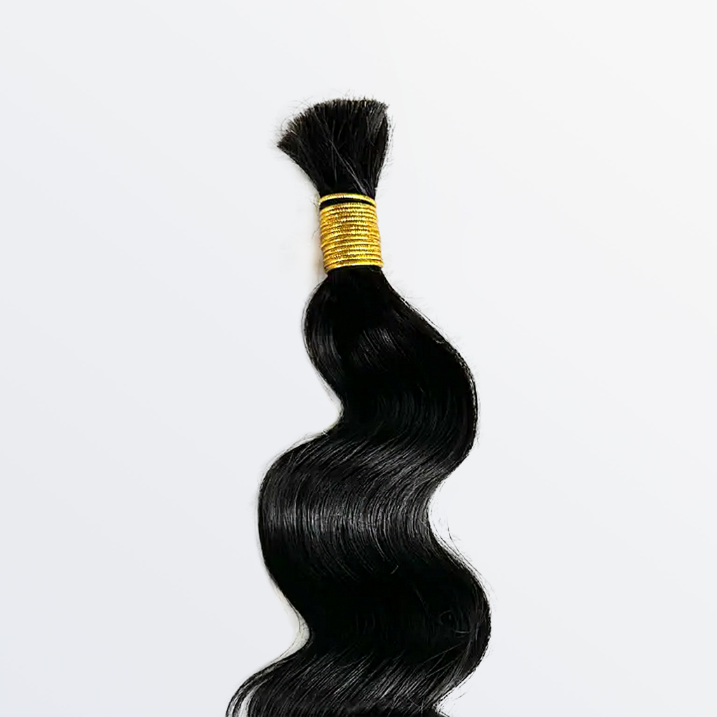 StariaHair Loose Wave Bulk Hair single bundle flat lay