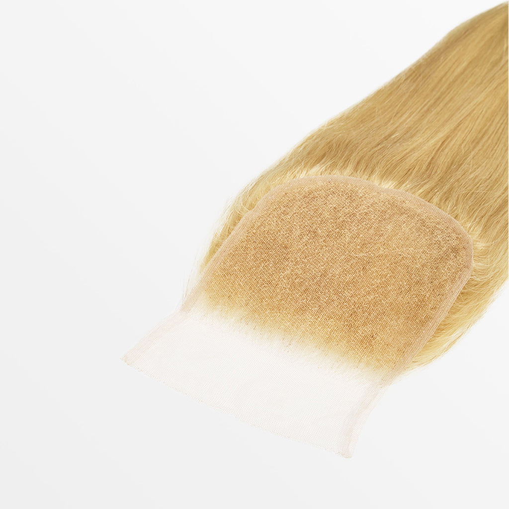StariaHair 12-20 Inch #613 Blonde 5"x5" Straight Transparent Lace Closure