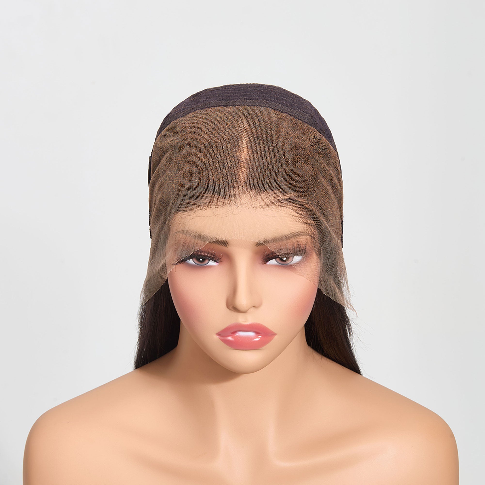 StariaHair 13"x4" Straight 150% Transparent Lace Frontal Wig #1B