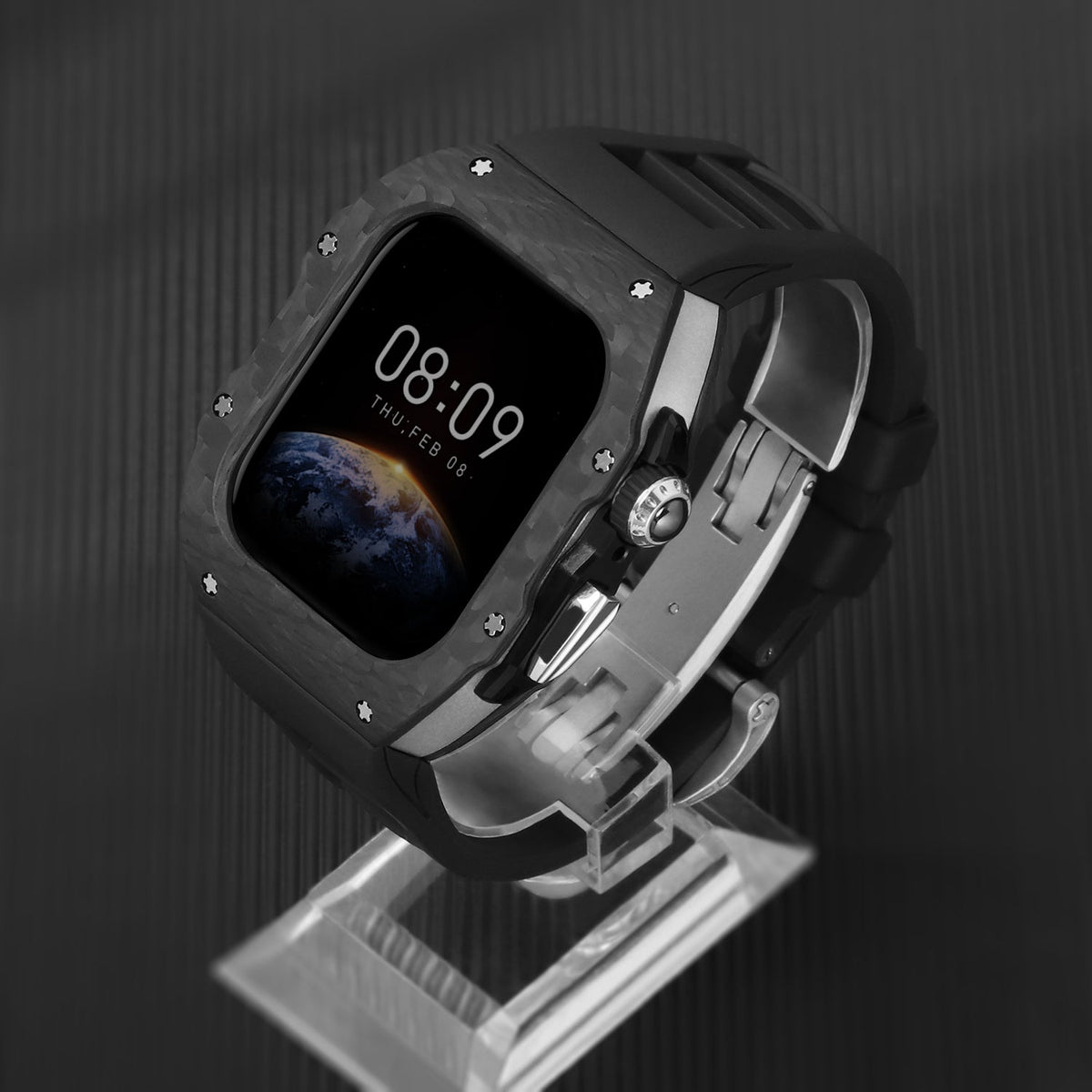 Luxury Mod Kit for Apple Watch 10/11 (42/46mm) - Silver Edition