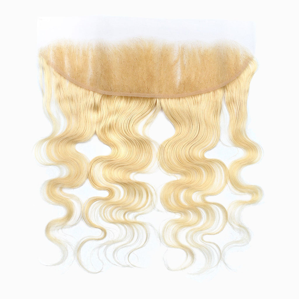 StariaHair 14-20 Inch 13"x4" #613 Blonde Body Wave Transparent Lace Frontal