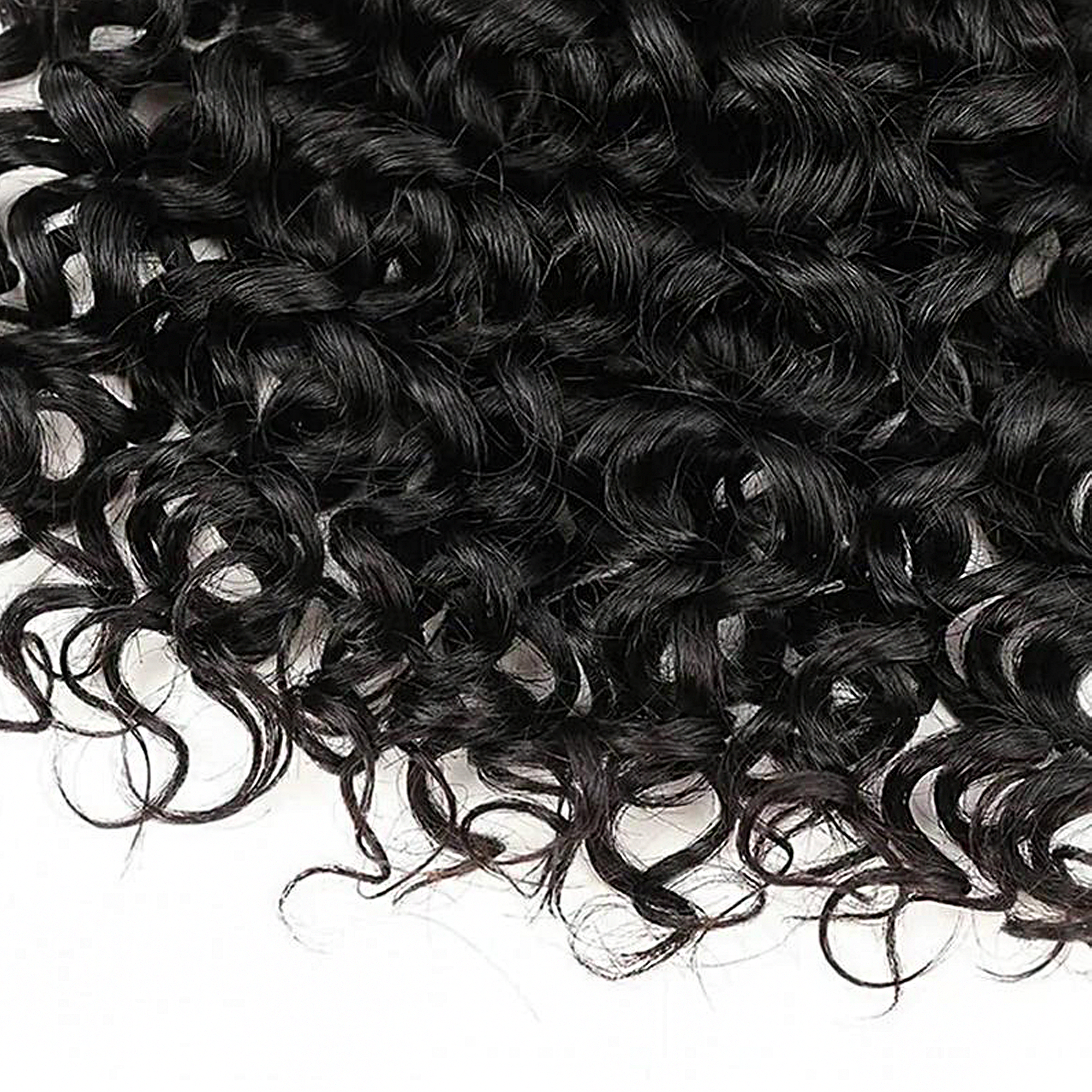 StariaHair 14-24 Inch Water Wave Bulk Hair for Braiding #1B