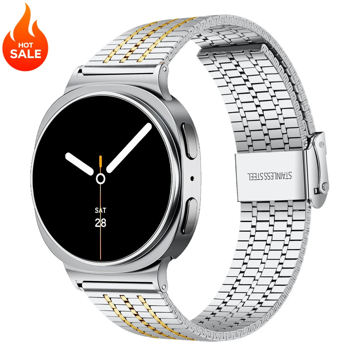 Luxury Stainless Steel Integrated Band for Samsung Galaxy Watch 8 & 7 I 40MM, 44MM, 46MM, 47MM