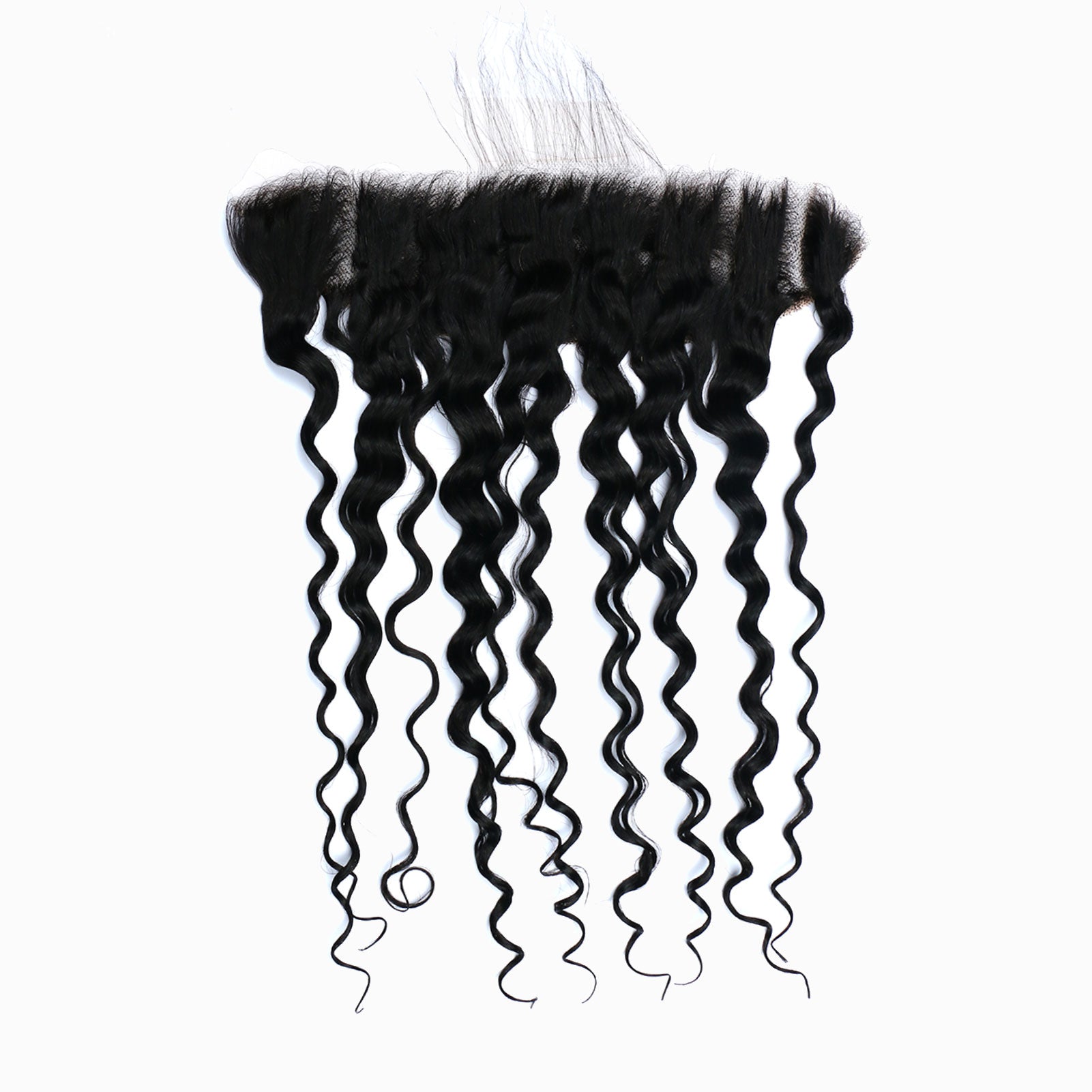 StariaHair 14-20 Inch 13"x4" Water Wave Transparent Lace Frontal #1B