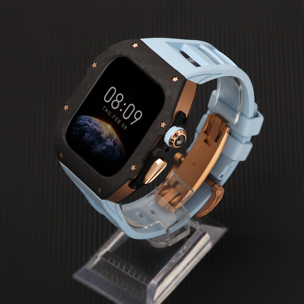 Luxury Mod Kit for Apple Watch 10/11 (42/46mm) - Rose Gold Edition