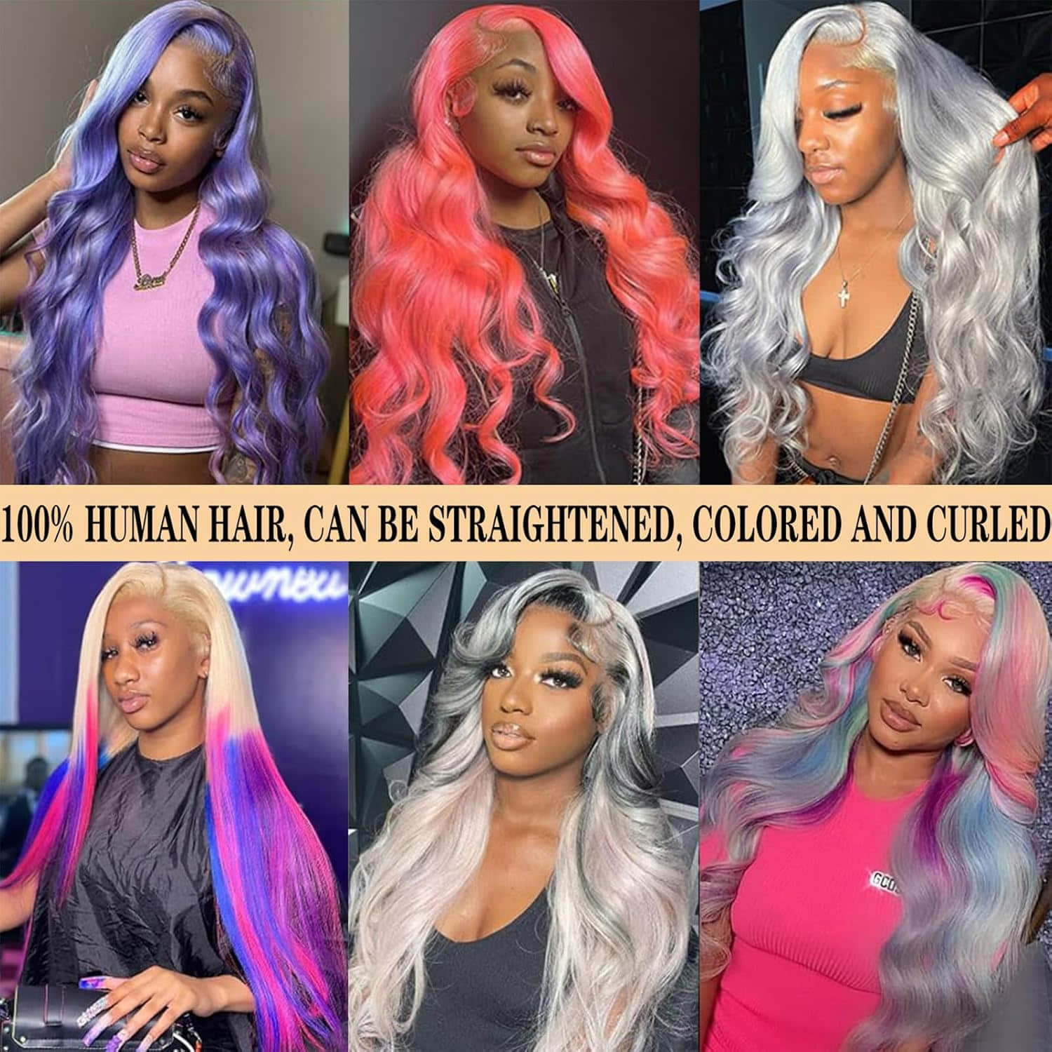 StariaHair #613 Blonde 13"x4" Body Wave 200% Transparent Lace Frontal Wigs