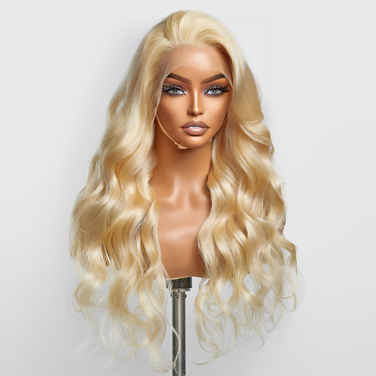 StariaHair #613 Blonde 13"x4" Body Wave 200% Transparent Lace Frontal Wigs