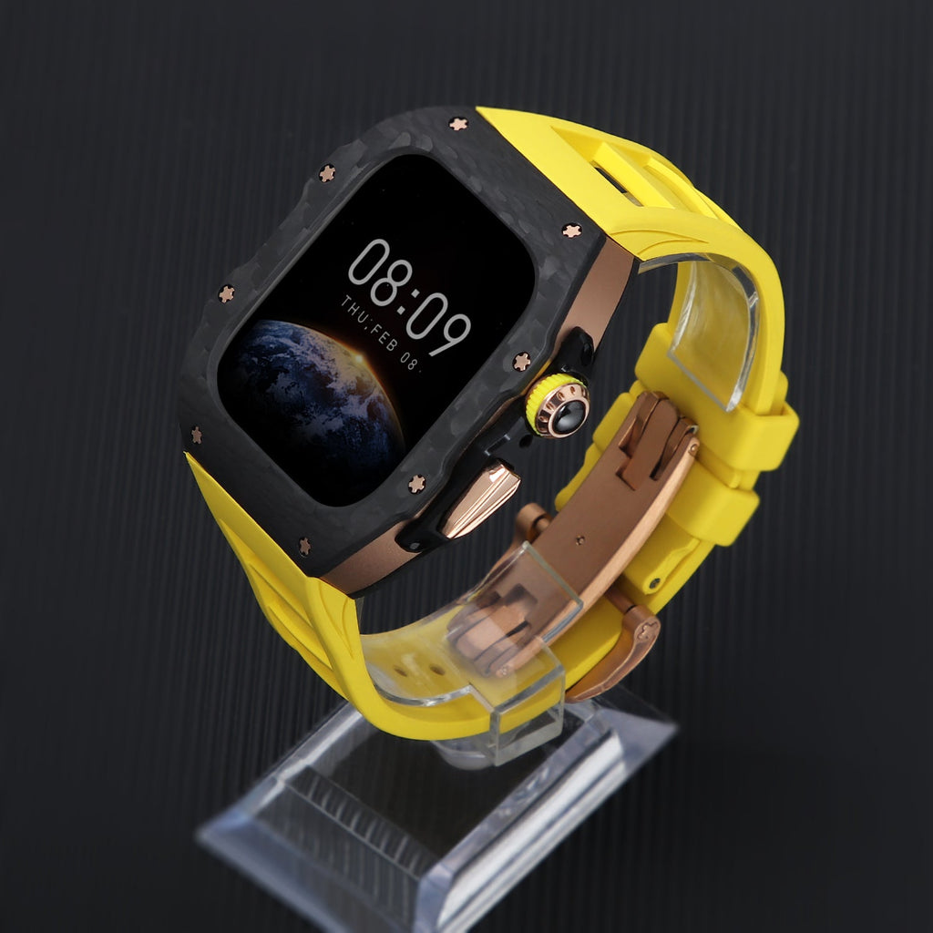 Luxury Mod Kit for Apple Watch 10/11 (42/46mm) - Rose Gold Edition