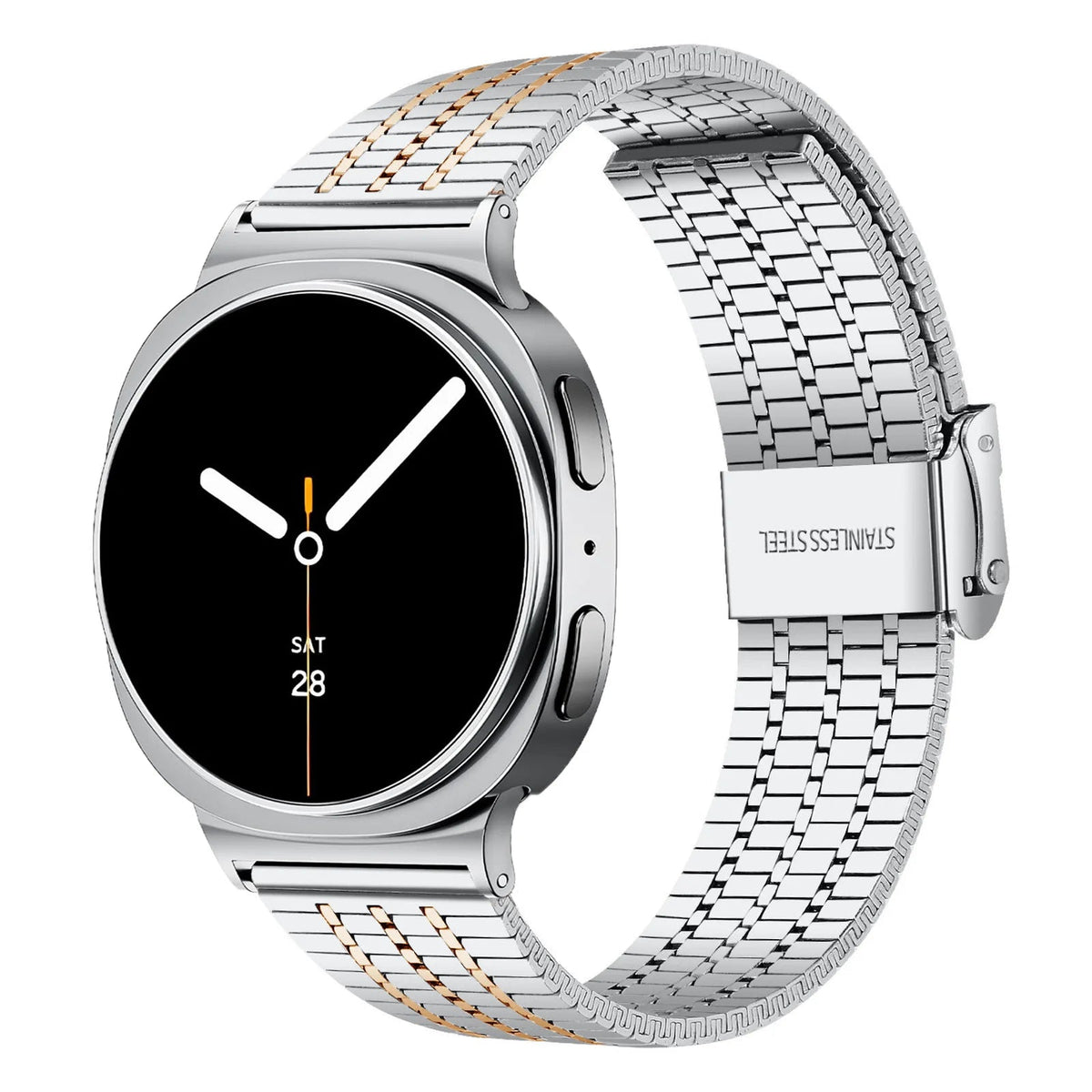Luxury Stainless Steel Integrated Band for Samsung Galaxy Watch 8 & 7 I 40MM, 44MM, 46MM, 47MM
