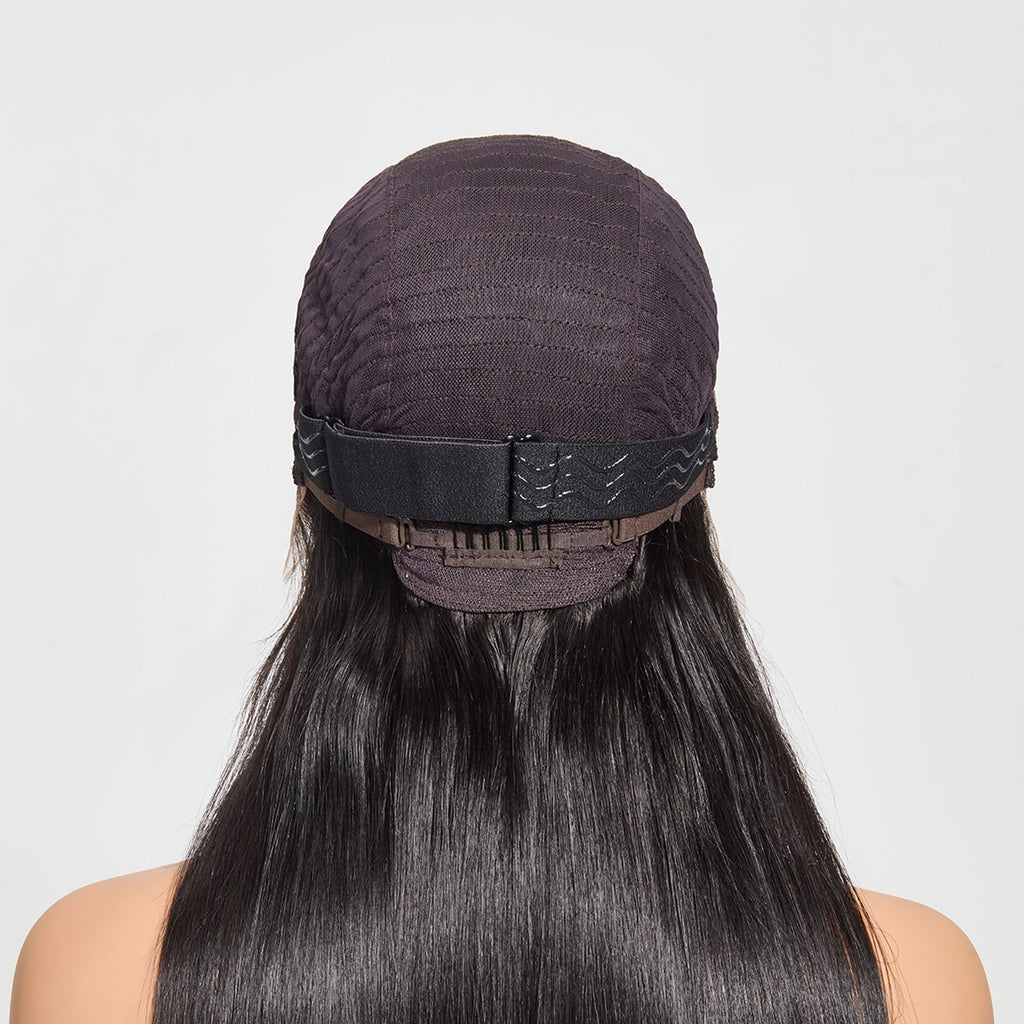 StariaHair 13"x6" HD Lace Straight 180% Frontal Wig #1B