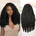 StariaHair 10A 180% Average Size Half Wig Burmese Curly Natural Black