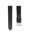 Tuxedo Black Alligator Leather Watch Strap 20mm