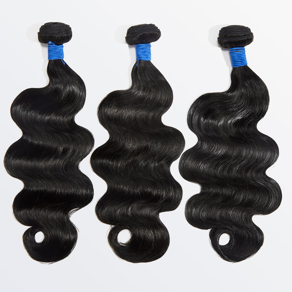 StariaHair 10-30 Inch Body Wave Brazilian Virgin Hair Bundles #1B