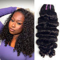 StariaHair 14-30 Inches Burmese Curly 12A Raw Vietnam Hair Bundles #1B Natural Color