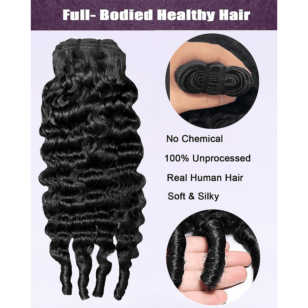 StariaHair 14-30 Inch Burmese Curly Brazilian Virgin Hair Bundles #1B