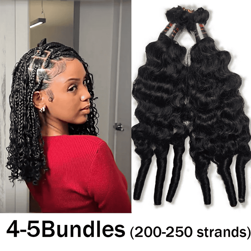 StariaHair Burmese Curly Feather Crochet Human Hair Extensions 100% Virgin Hair Crochet Braid For Miracle Knots Natural Black