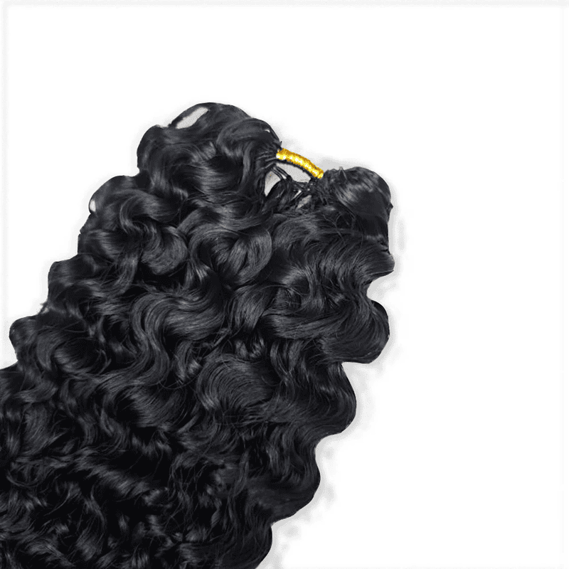 StariaHair Burmese Curly Feather Crochet Human Hair Extensions 100% Virgin Hair Crochet Braid For Miracle Knots Natural Black