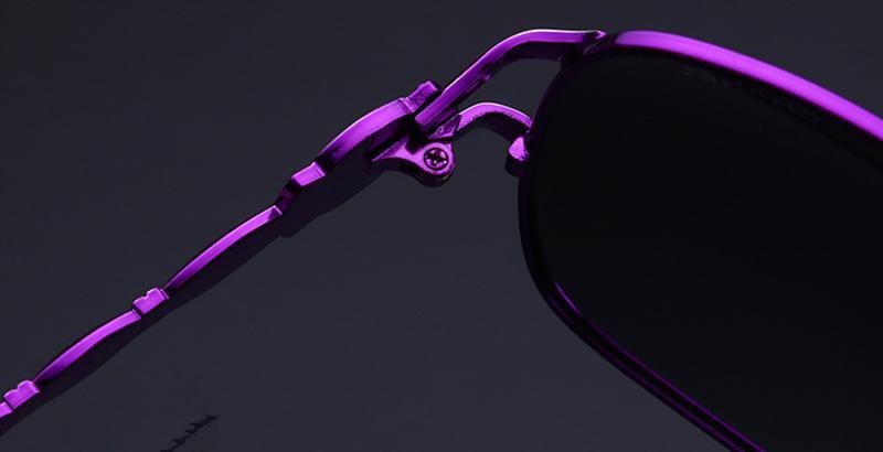Stevvex sunglasses durable hinge and metal frame construction detail