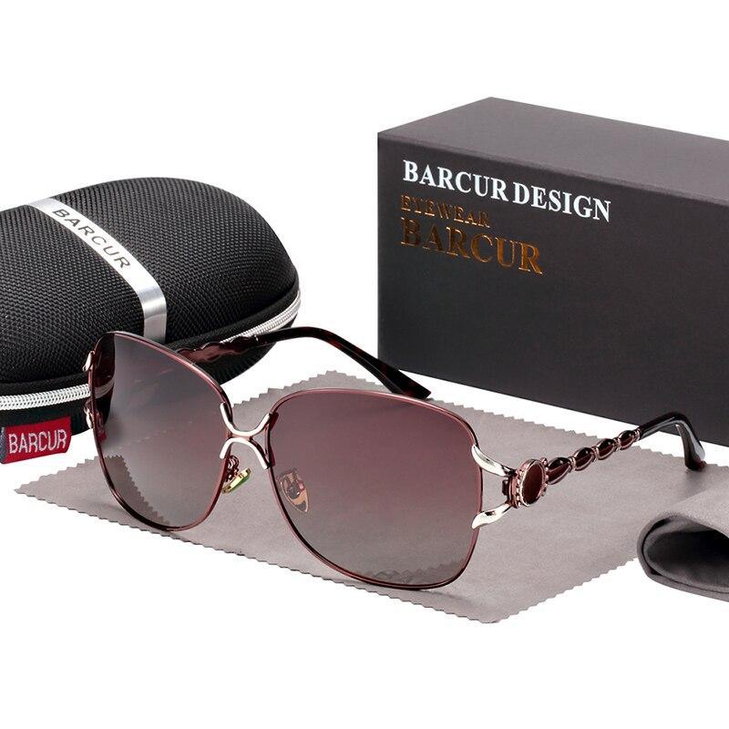 Stevvex wine red women's sunglasses with accessories and branded box